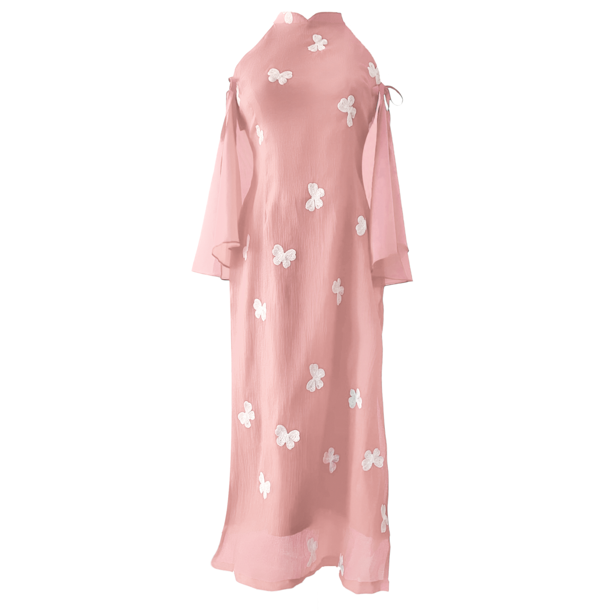  [ KÈM KHOÁC LỤA ] - Áo Dài Cách Tân Nữ Khiết Lam MADMIND - Màu Hồng 