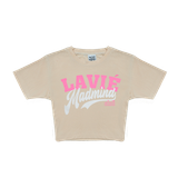 Áo Thun Lavie Croptop Madmind - Màu Be 