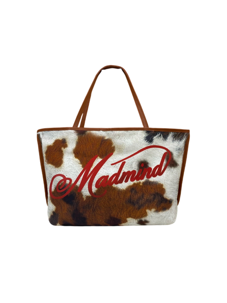  Túi Tote Có Dây Kéo Vải Bố Madmind Tote Bag Canvas - Túi Tote Mùa Hè Đi Biển Màu MooMoo 