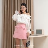  COMBO JIHAN Trắng - Áo Jiche + Váy Hani 