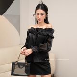  COMBO JIHAN Đen - Áo Jiche + Váy Hani 