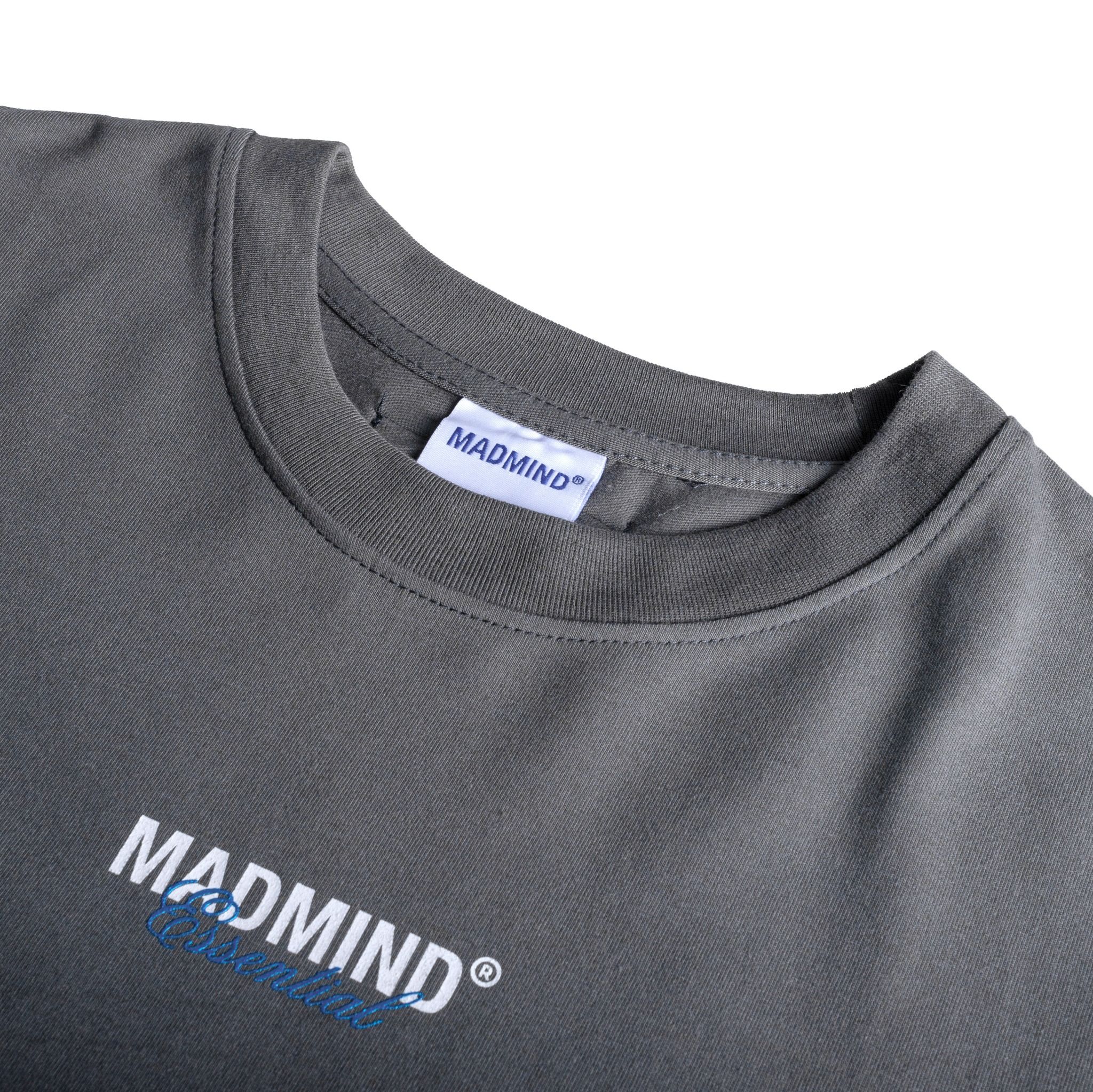  Áo Thun Essential Madmind Màu Xám, In Cao, Logo Lấp Lánh 