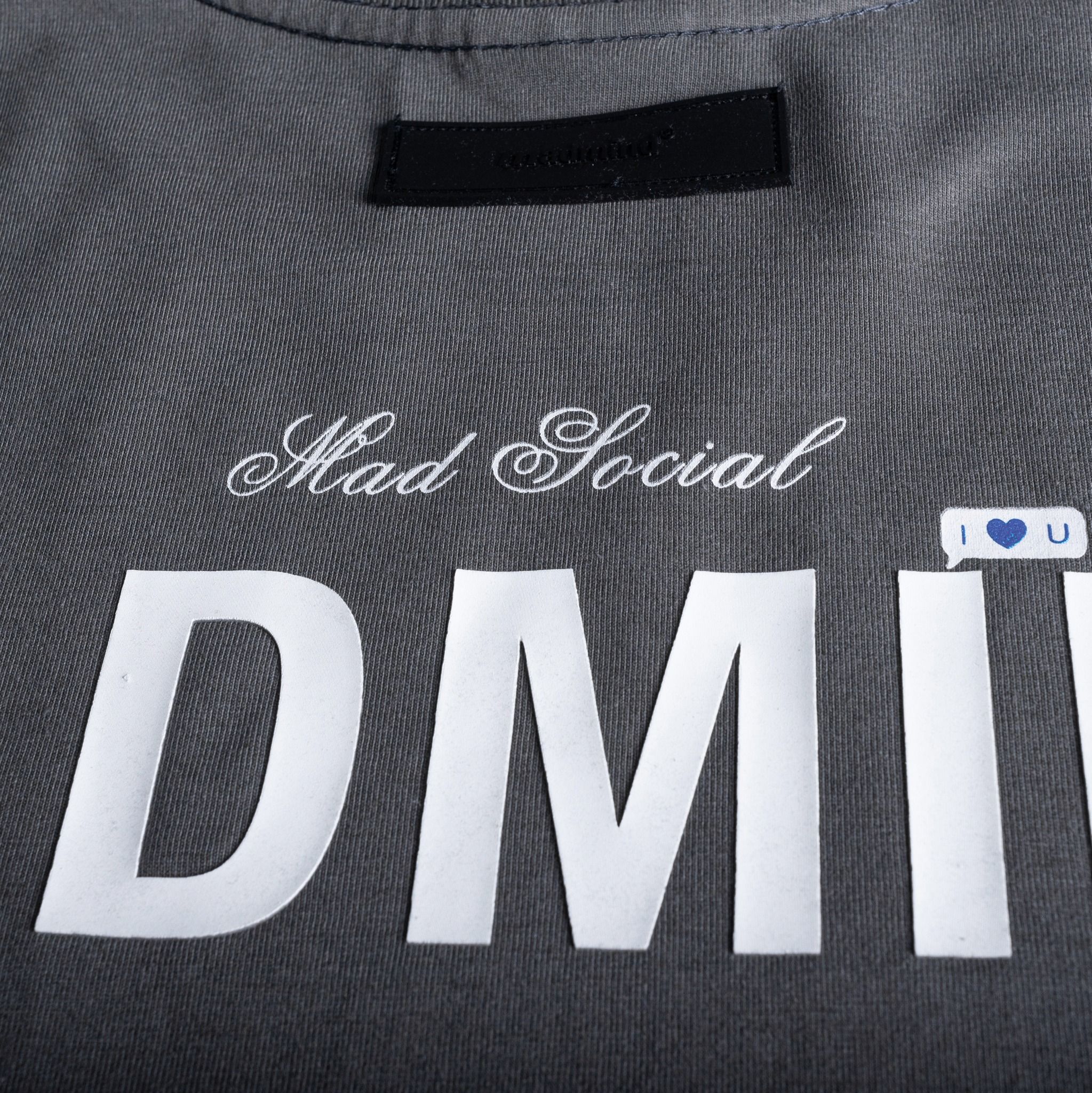  Áo Thun Essential Madmind Màu Xám, In Cao, Logo Lấp Lánh 