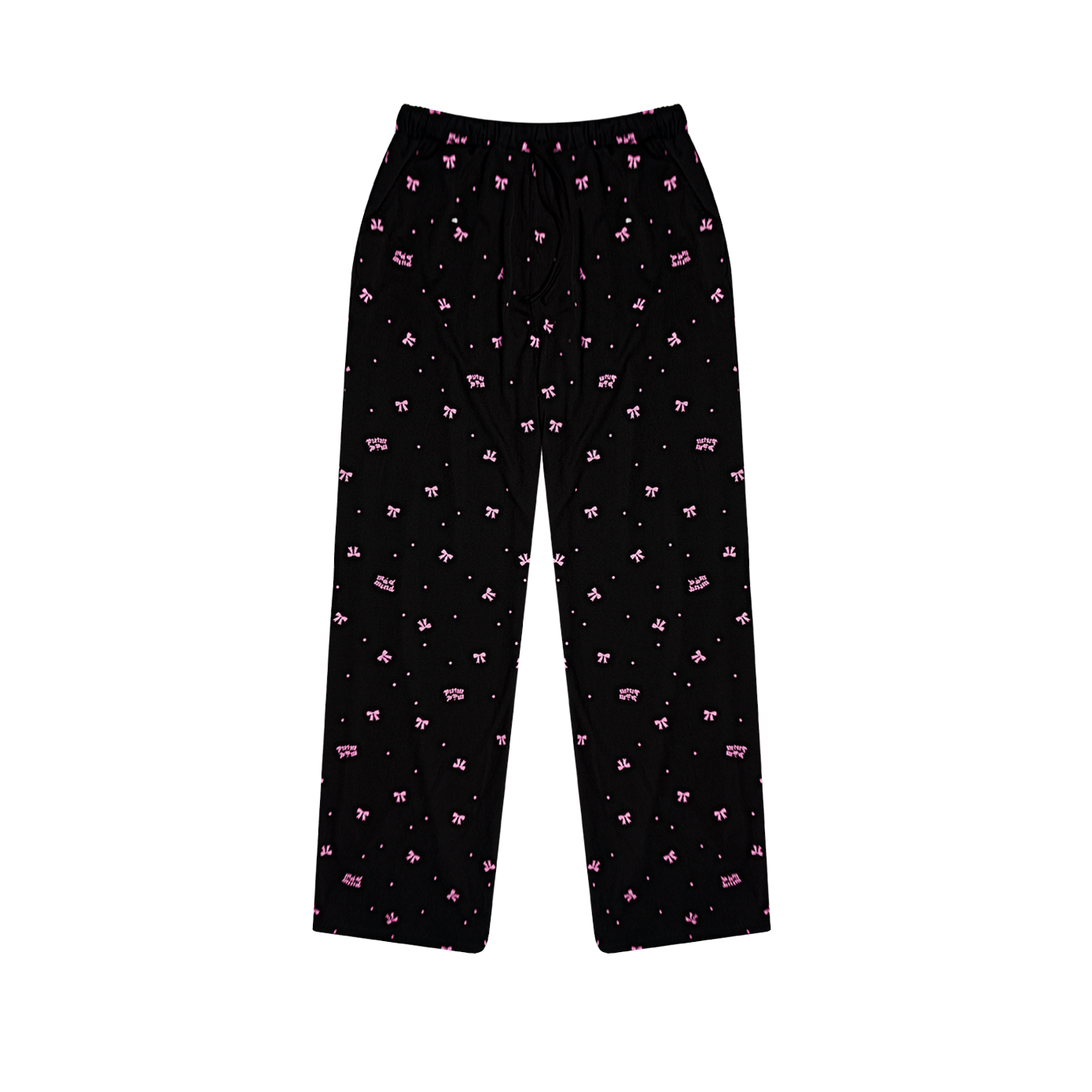  Quần Dài Nơ Hồng Bow Pants Madmind - Màu Đen 