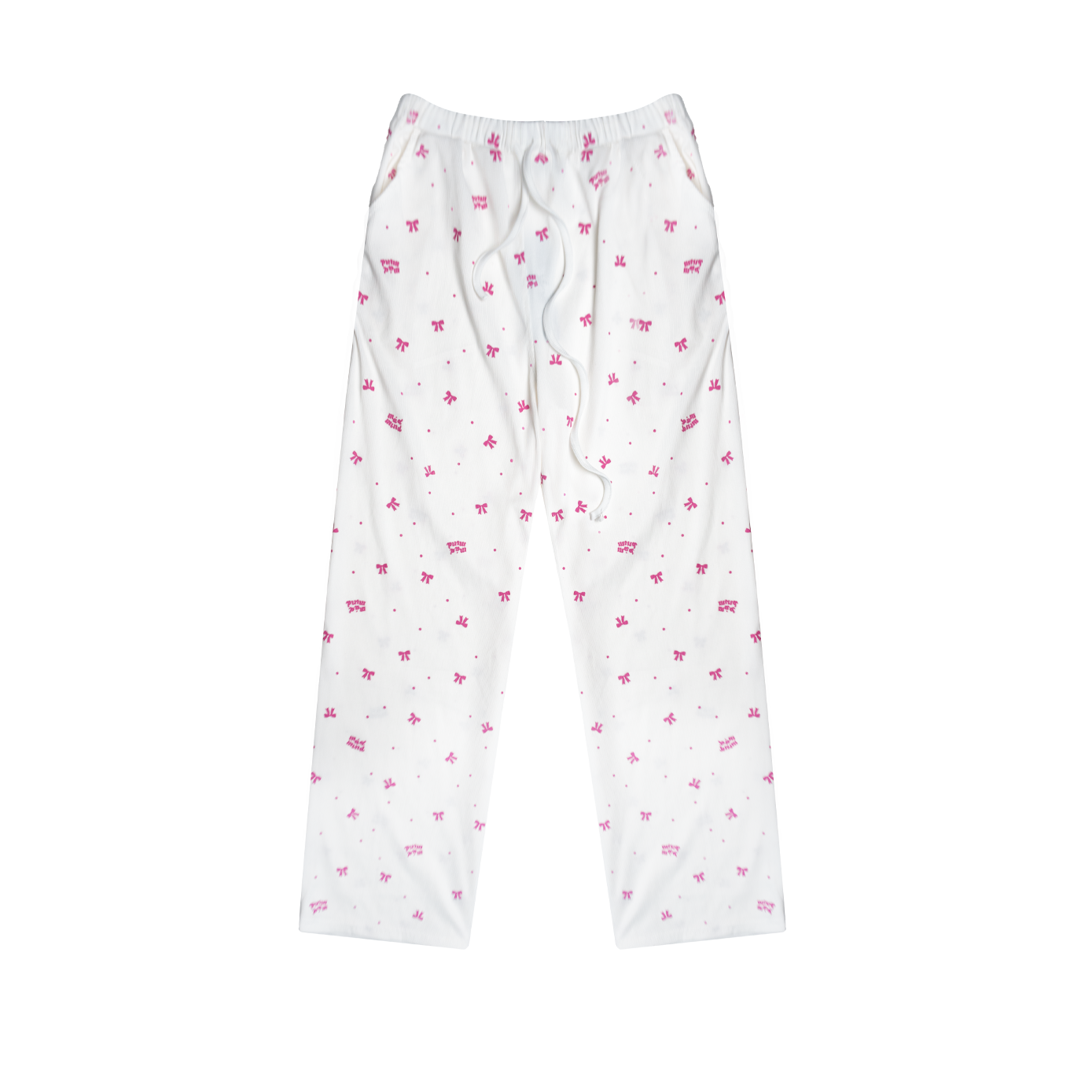  Quần Dài Nơ Hồng Bow Pants Madmind - Màu Trắng 