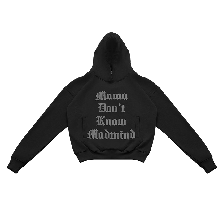  Áo Hoodie Tay Dài In Nổi, Nỉ Bông Mama Hoodie - Màu Đen 