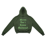  Áo Hoodie Tay Dài In Nổi, Nỉ Bông Mama Hoodie - Màu Rêu 