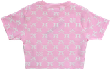  Áo Thun Croptop Monogram Madmind - Hồng 