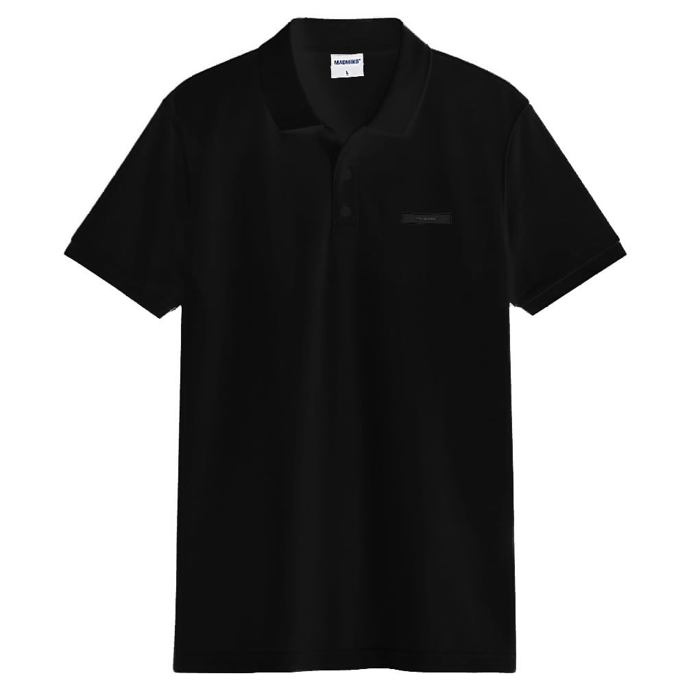  Áo Polo Fresh Madmind Màu Đen, Vải Cá Sấu 