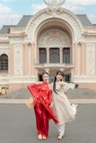  [ KÈM KHOÁC LỤA ] - Áo Dài Cách Tân Nữ Khiết Lam MADMIND - Màu Đỏ 