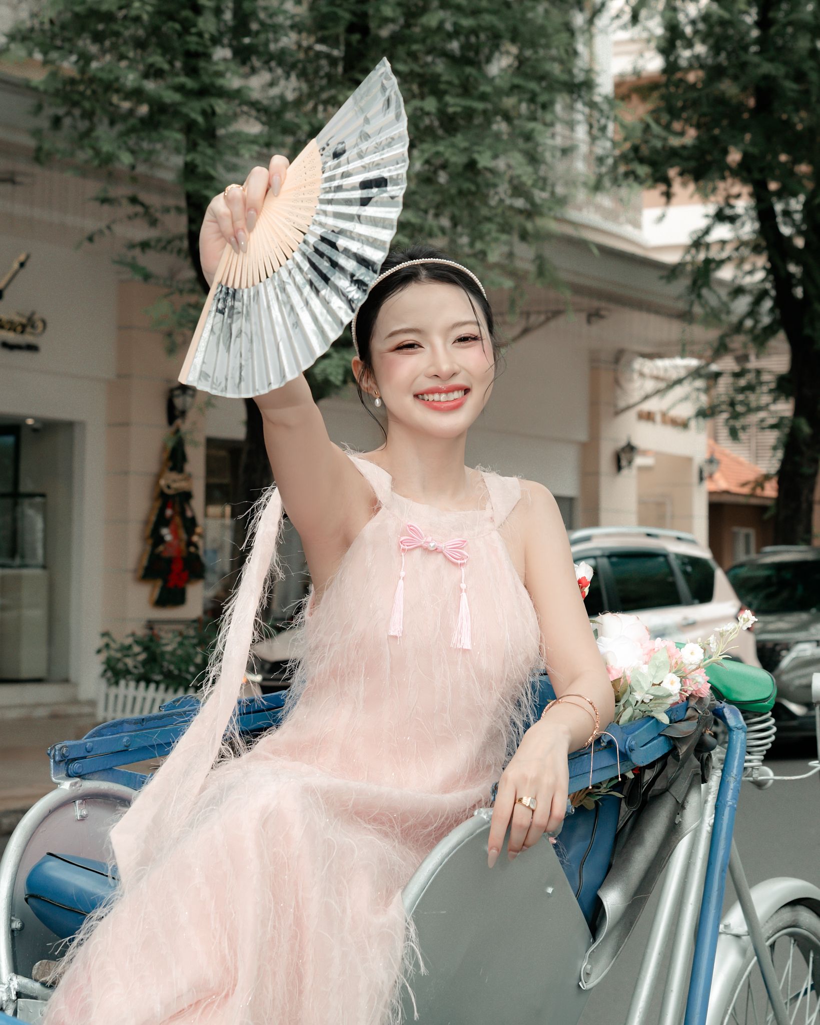  Áo Dài Mộng Đình MADMIND - Màu Hồng 