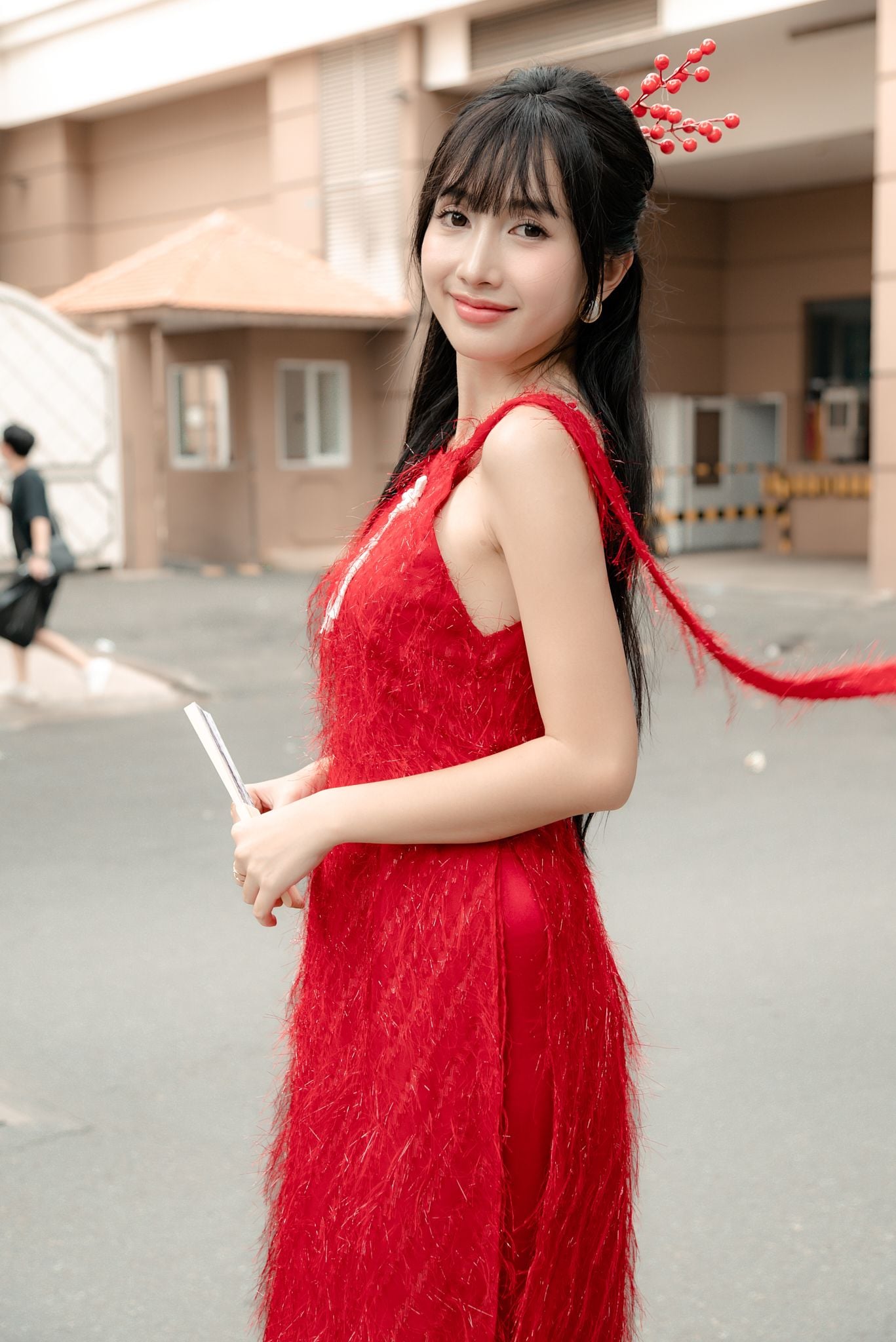  Áo Dài Mộng Đình MADMIND - Màu Đỏ 