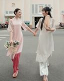  Quần Áo Dài Nữ MADMIND - Màu Trắng 