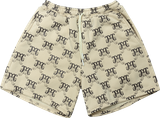  Quần Shorts Nỉ Bông Monogram - Màu Be 