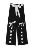  Quần Dài Phối Thắt Nơ Ribbon Trouser Madmind - Màu Đen 