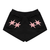  Quần Ngắn Ôm Body Ren Hồng Lace Shorts Madmind - Màu Đen 