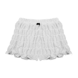  Quần Ngắn Nhún Thun Phối Nơ Hearty Short MADMIND - Màu Trắng 