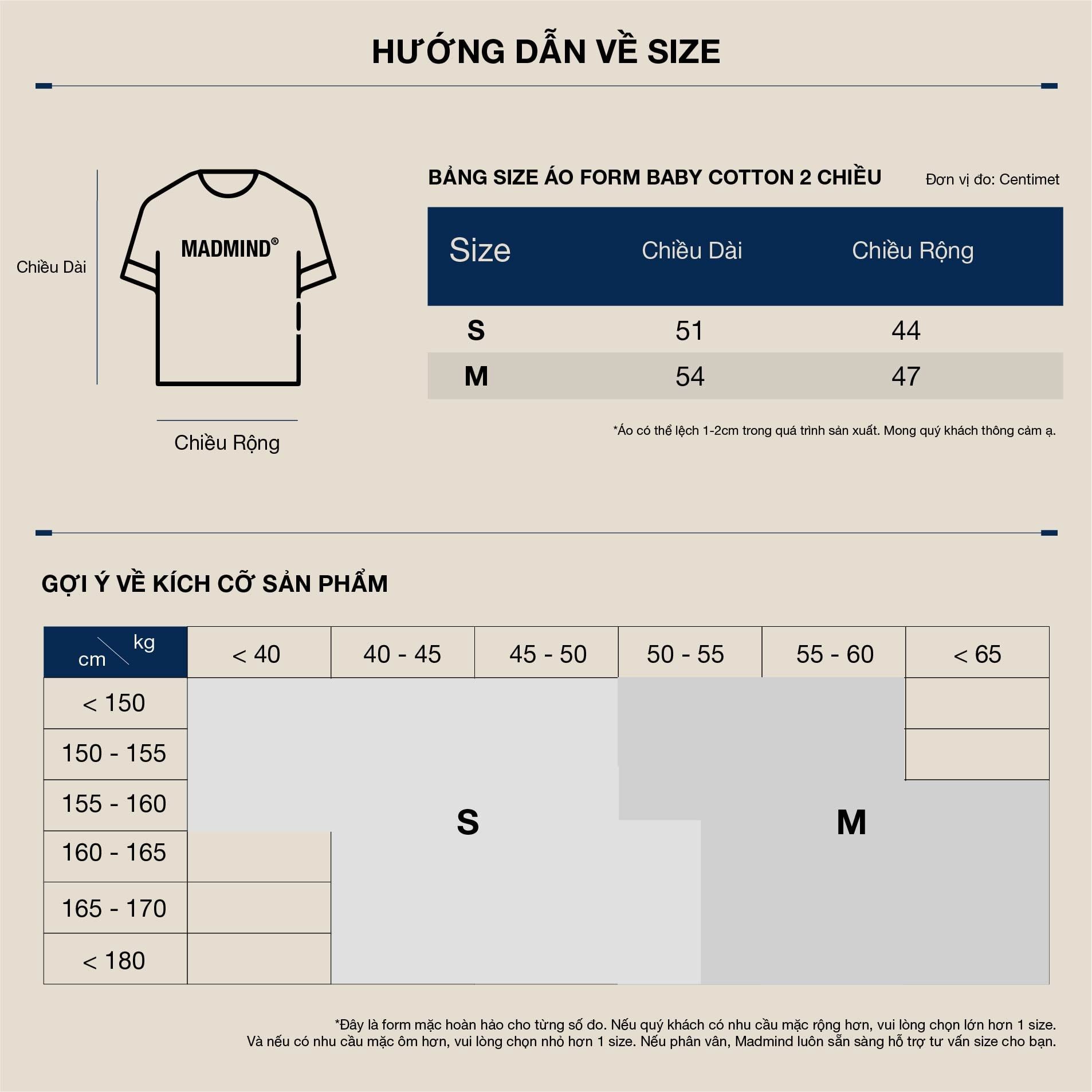  Áo Thun Form Baby Couting Star Madmind - Premium 100% Cotton 2 Chiều Màu Đen 