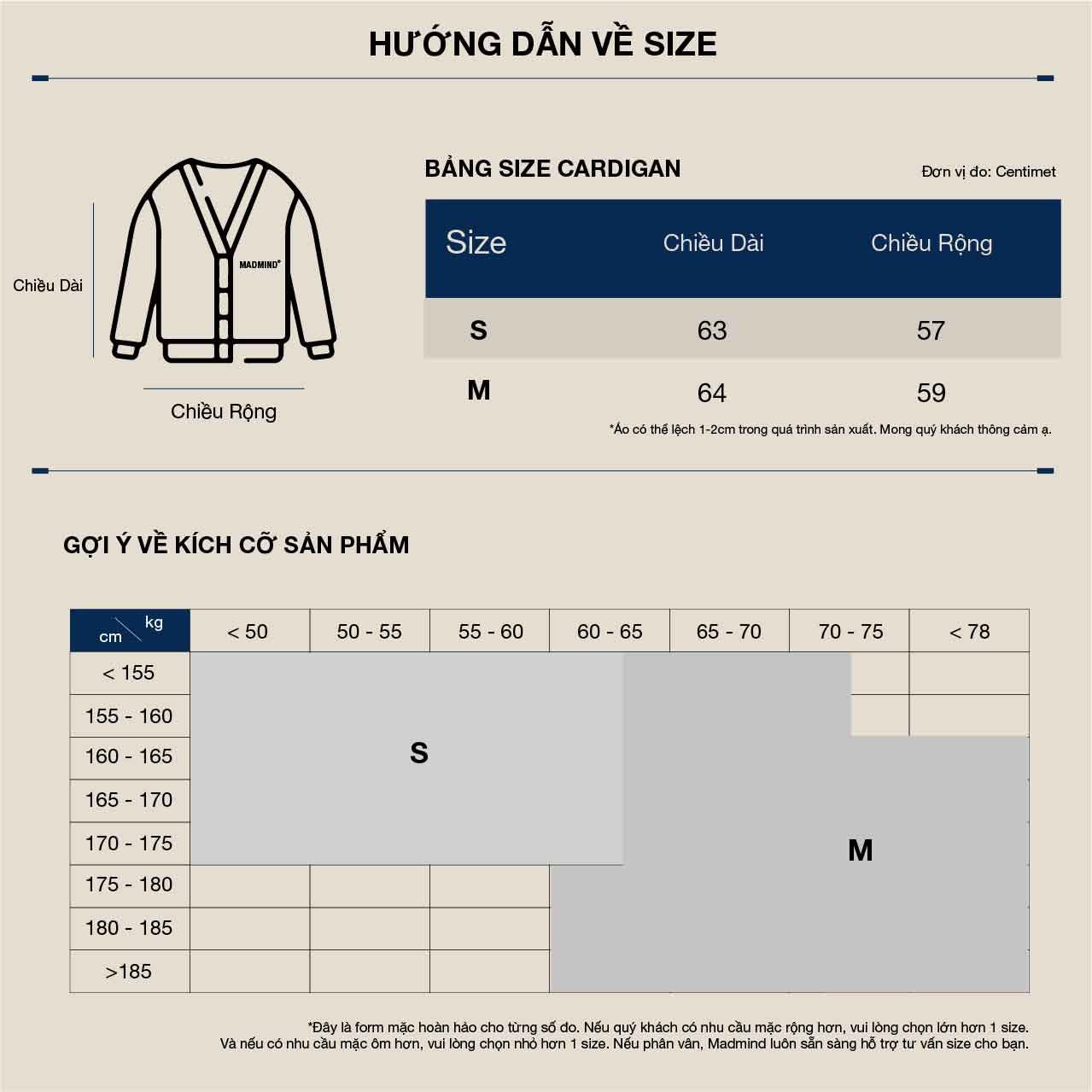  Áo Khoác Cardigan Vải Nỉ Cao Cấp Viền Lai Sketch Cardigan Madmind - Màu Trắng 