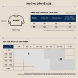  Áo Thun In Nổi Round Croptop Madmind - Màu Xanh Navy 