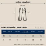  Quần Dài Phối 2 Sọc Túi Hộp 2 Stripe Pocket Pants Màu Xám Đậm 
