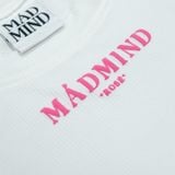  Áo Thun In Nổi Bloom Croptop Madmind - Màu Trắng 