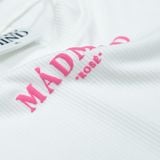  Áo Thun In Nổi Bloom Croptop Madmind - Màu Trắng 