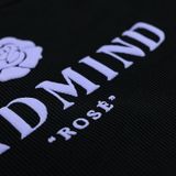  Áo Thun Ôm Body In Nổi Hoa Rosé Madmind - Màu Đen 