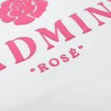  Áo Thun Ôm Body In Nổi Hoa Rosé Madmind - Màu Trắng 