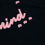  Áo Thun Croptop In Nổi Jardin Madmind - Màu Đen Form Ôm Body 