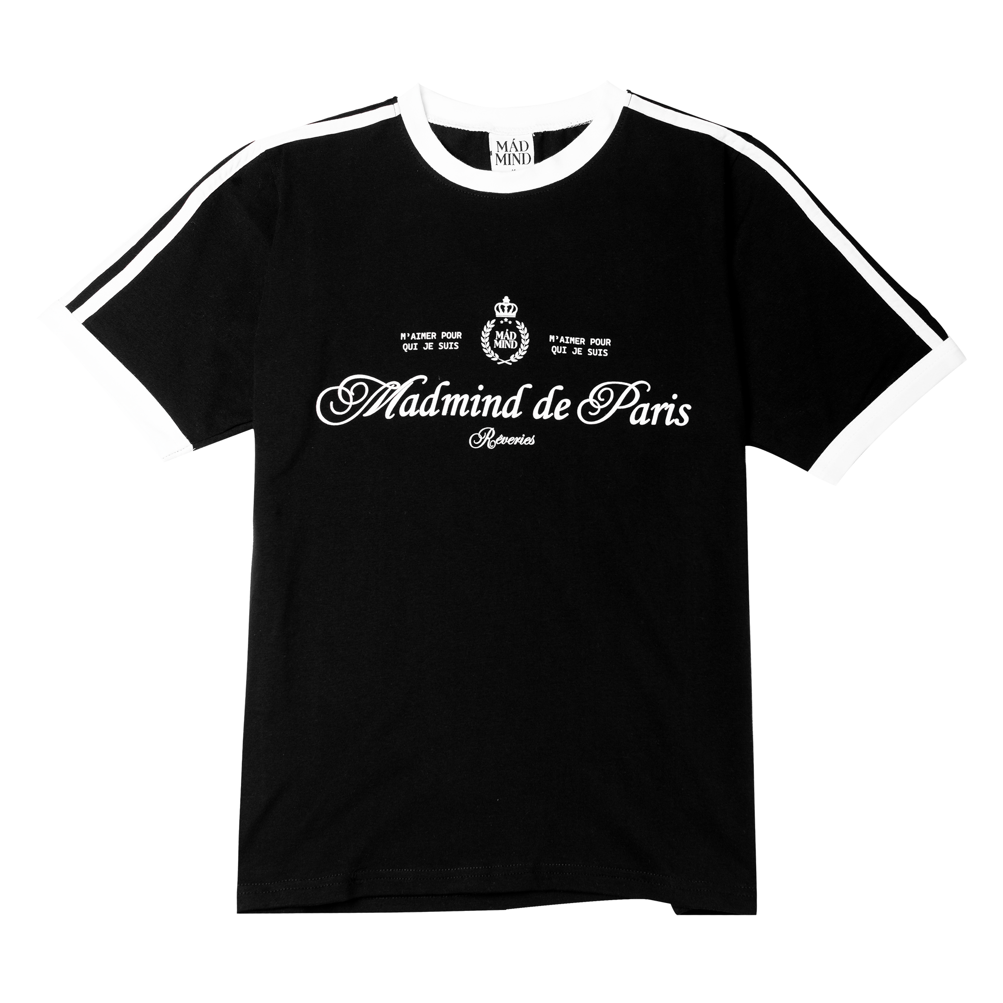  Áo Thun Form Baby Paris De Madmind - Tay Ngắn Premium Cotton Màu Đen 