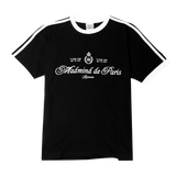  Áo Thun Form BOXY Paris De Madmind - Tay Ngắn Premium Cotton Màu Đen 
