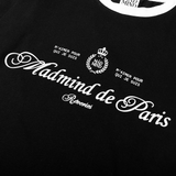  Áo Thun Form BOXY Paris De Madmind - Tay Ngắn Premium Cotton Màu Đen 