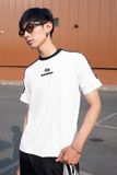  Áo Thun Form Boxy MM Era Madmind - Phối 2 Sọc Tay Ngắn, Premium Cotton Màu Trắng 