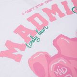  Áo Thun Form Baby Cry Pinkii Madmind - Premium 100% Cotton 2 Chiều Màu Trắng 