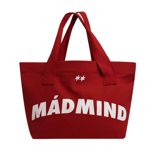  Túi Tote Có Dây Kéo Vải Bố Madmind Tote Bag Canvas - Màu Đỏ 