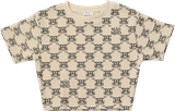  Áo Thun Croptop Monogram Madmind - Beige 