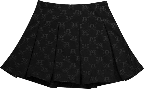  Chân Váy Xếp Ly Monogram Madmind - Màu Đen 