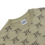  Áo Thun Cotton Premium Monogram Madmind - Beige 