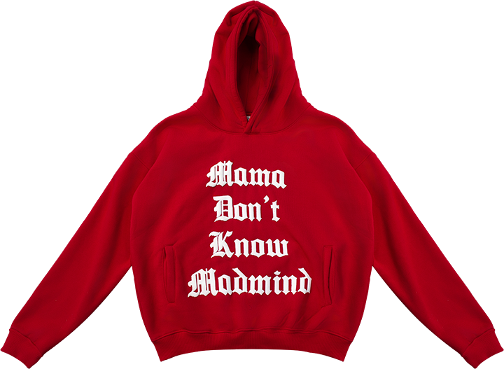  Áo Hoodie Tay Dài In Nổi, Nỉ Bông Mama Hoodie - Màu Đỏ 