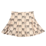  Chân Váy Xếp Ly Monogram Madmind - Màu Be 