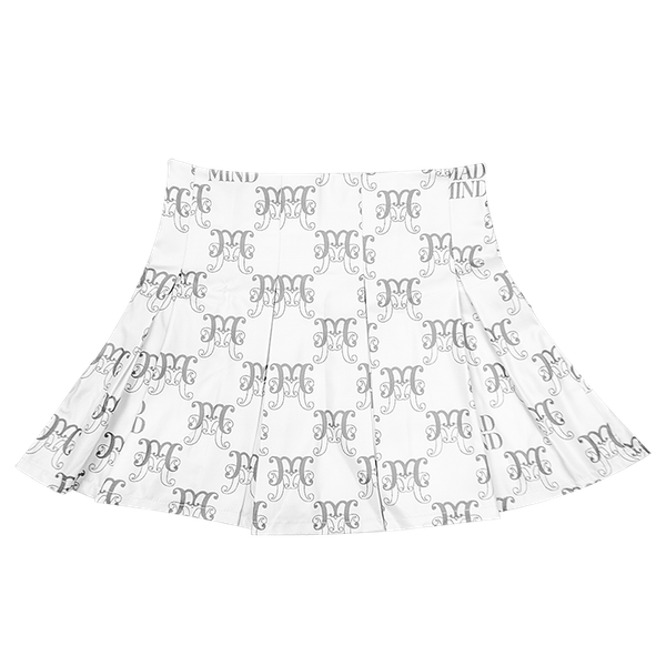  Chân Váy Xếp Ly Monogram Madmind - Màu Trắng 