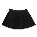  Chân Váy Ngắn Xếp Ly Phối Ren Madmind ( Có Quần Bảo Hộ ) - Girlfriend Pleated Mini Skirt 