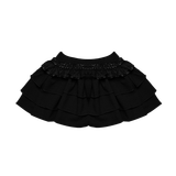  Chân Váy Ngắn Nhún 4 Tầng Phối Ren (Có Quần Bảo Hộ) Rora Skirt MADMIND - Màu Đen 