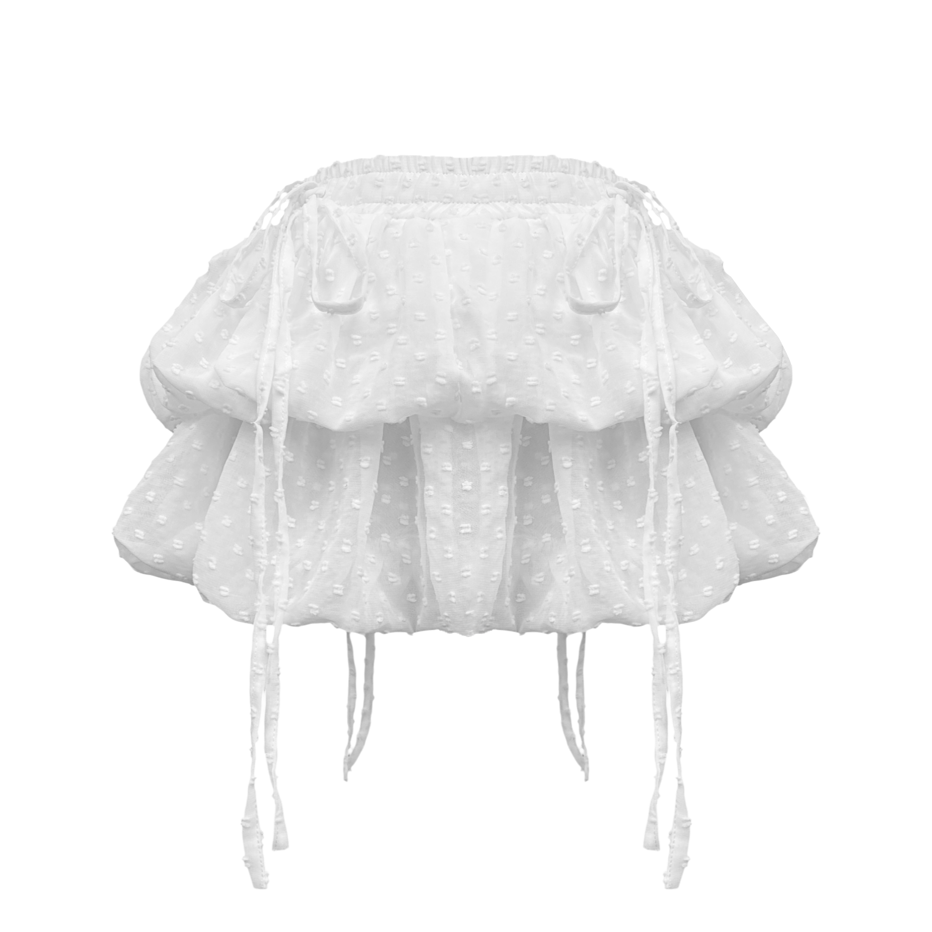  [ MẶC 8 KIỂU ] MADMIND - Áo / Chân Váy Ngắn Dáng Bí 2 Tầng May 2 Lớp Grinde Skirt MADMIND - Màu Trắng 