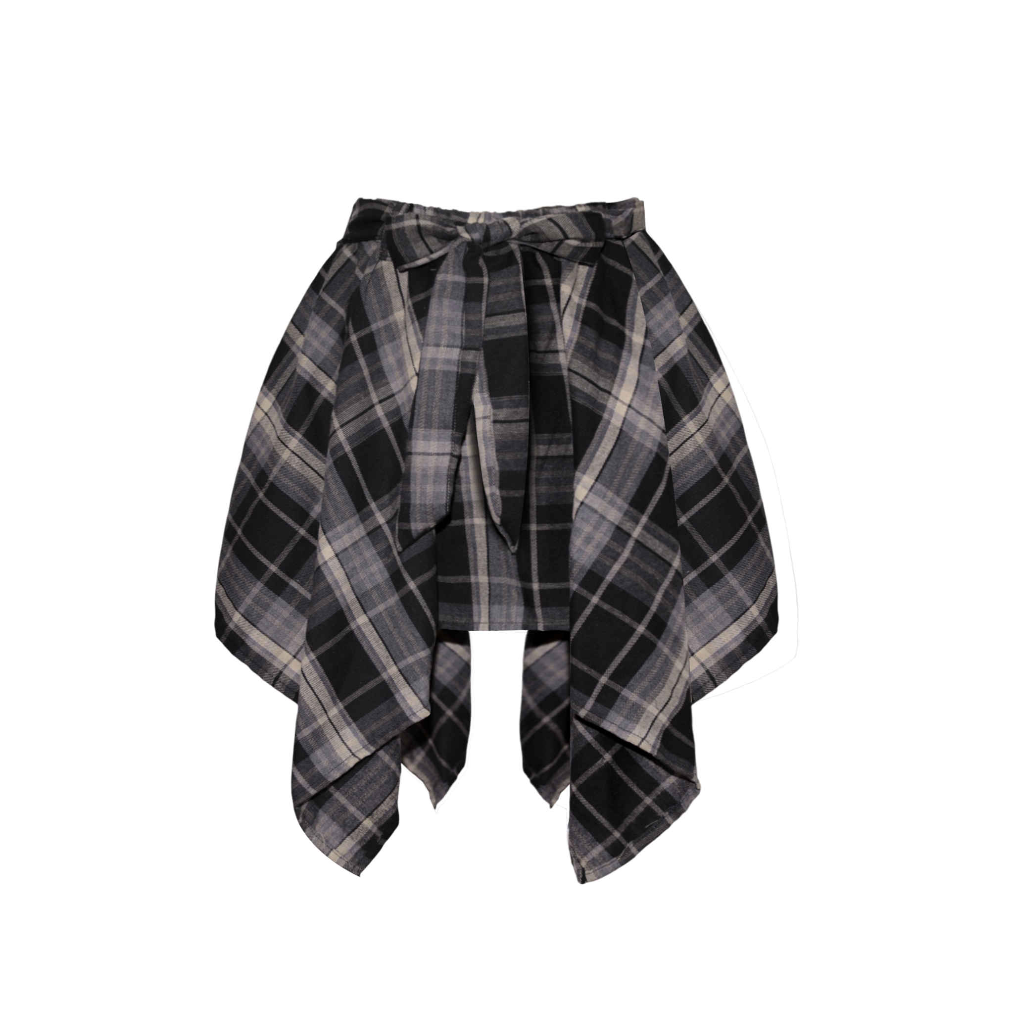  [ MẶC 2 KIỂU ] Chân Váy Nữ Thiết Kế CATCHY MADMIND  - Màu Đen Sọc Nâu 