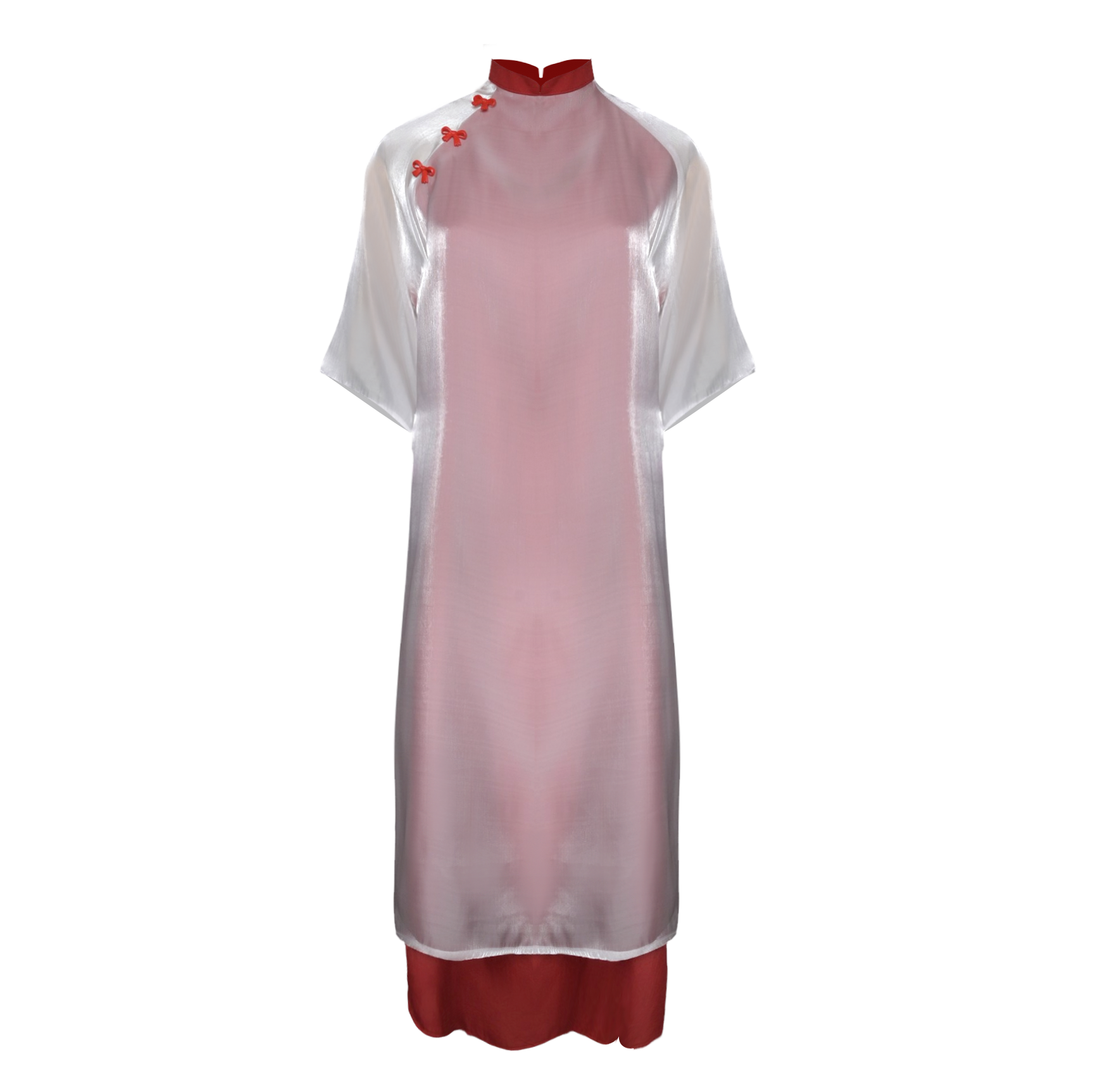  Áo Dài Cách Tân Nữ Yên Hoa MADMIND - Màu Đỏ 