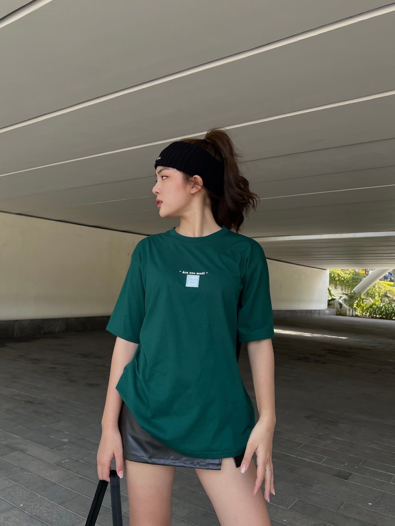  Áo Thun Are U Mad Madmind Màu Xanh lá 