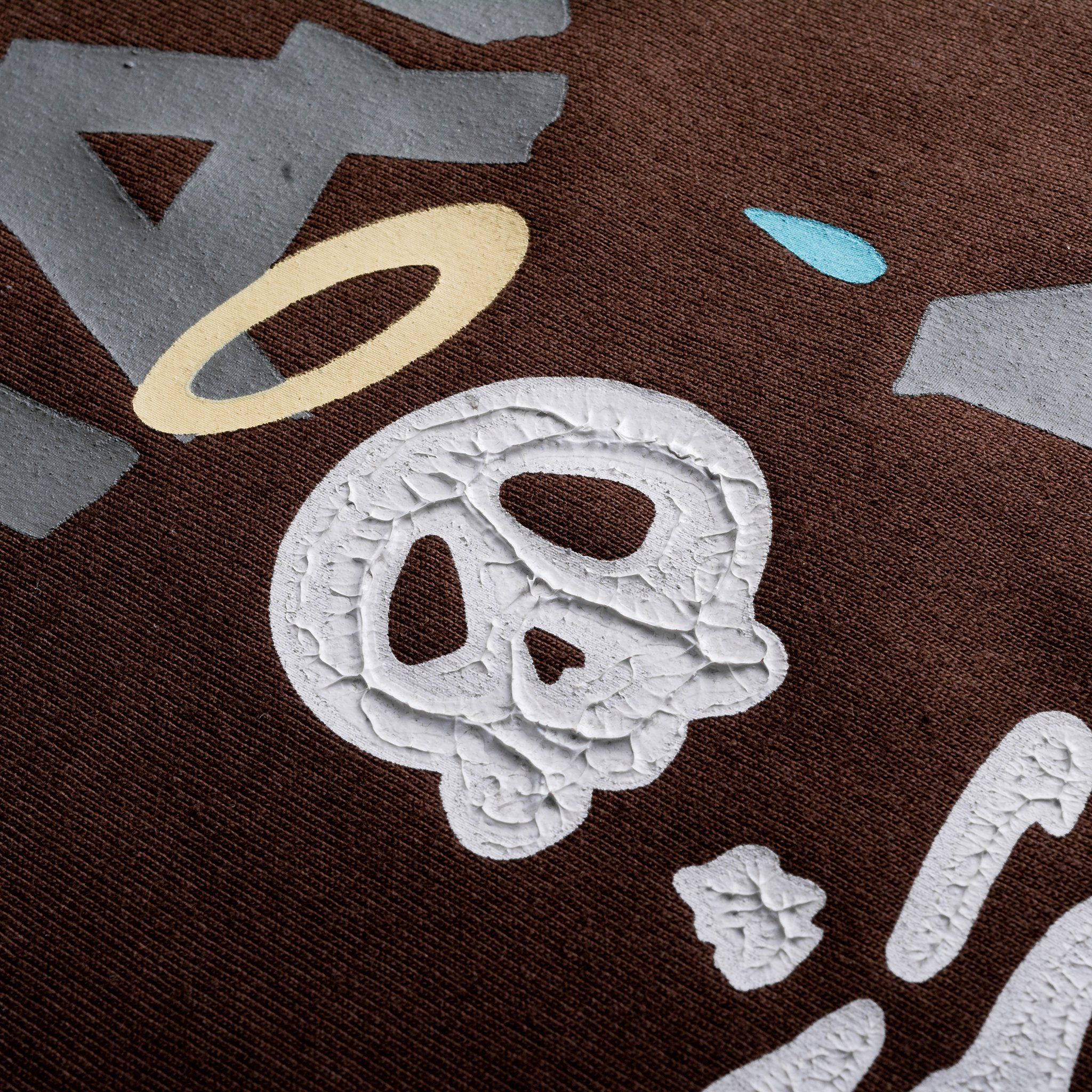  Áo Thun Skull Madmind Màu Nâu 