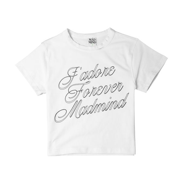  Áo Thun Form Baby J'adore Madmind - Tay Ngắn Premium Cotton Màu Trắng 